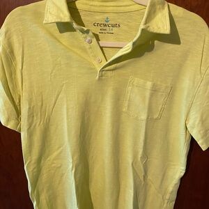 Boys Yellow Marled Crewcuts Polo Size 14
